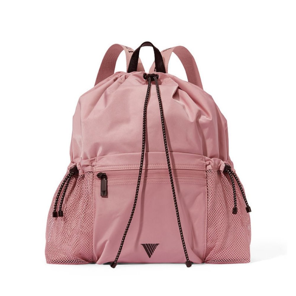 Victoria’s Secret The Live On Point Cinch-Top Backpack - Blush Nylon NWT